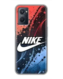 Чехол для Realme 9i с картинкой «Градиентный принт Найк»
