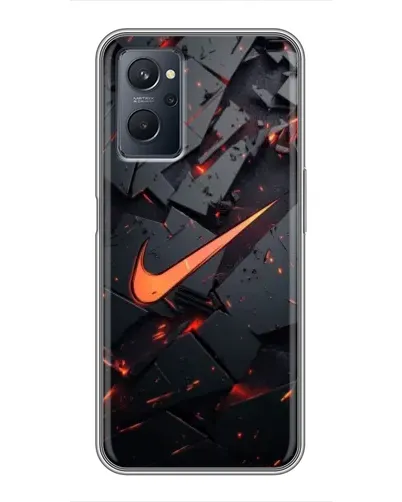 Чехол для Realme 9i с картинкой «Nike — эффект разломов» Чехол для Realme 9i с картинкой «Nike — эффект разломов»