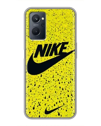 Чехол для Realme 9i с картинкой «Желтый текстурный Nike» Чехол для Realme 9i с картинкой «Желтый текстурный Nike»