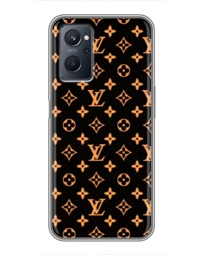 Чехол для Realme 9i с картинкой «Золотая монограмма LV» Чехол для Realme 9i с картинкой «Золотая монограмма LV»