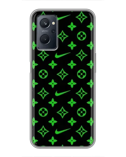 Чехол для Realme 9i с картинкой «Неоновый принт LV» Чехол для Realme 9i с картинкой «Неоновый принт LV»