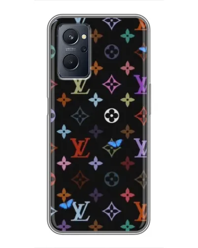 Чехол для Realme 9i с картинкой «Цветная монограмма LV» Чехол для Realme 9i с картинкой «Цветная монограмма LV»