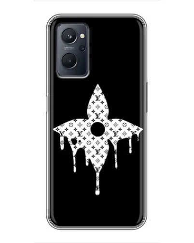 Чехол для Realme 9i с картинкой «Цветочная монограмма» Чехол для Realme 9i с картинкой «Цветочная монограмма»