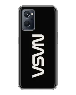 Чехол для Realme 9i с картинкой «NASA — вертикальный логотип» Чехол для Realme 9i с картинкой «NASA — вертикальный логотип»