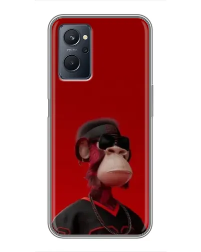 Чехол для Realme 9i с картинкой «Bored Ape в красном» Чехол для Realme 9i с картинкой «Bored Ape в красном»