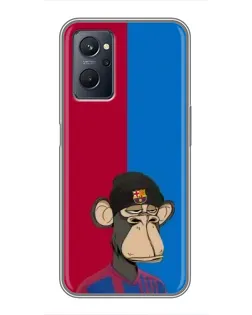 Чохол для Realme 9i з картинкою «Bored Ape — фанат Барси» Чохол для Realme 9i з картинкою «Bored Ape — фанат Барси»
