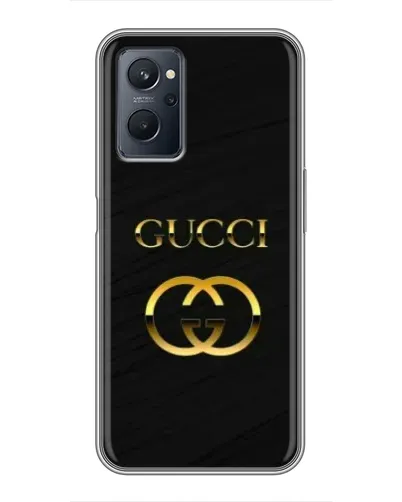 Чехол для Realme 9i с картинкой «Золотой логотип Gucci»