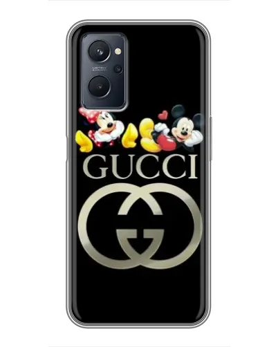 Чехол для Realme 9i с картинкой «Gucci — герои Disney»