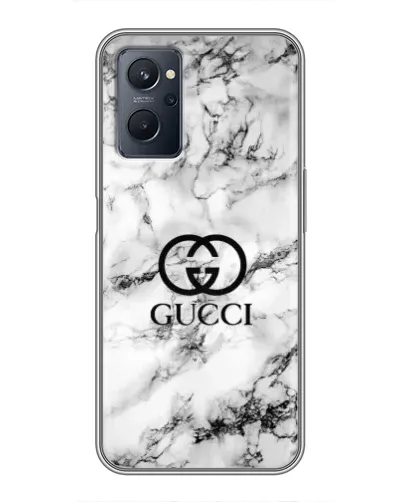 Чехол для Realme 9i с картинкой «Gucci — мраморный шик»