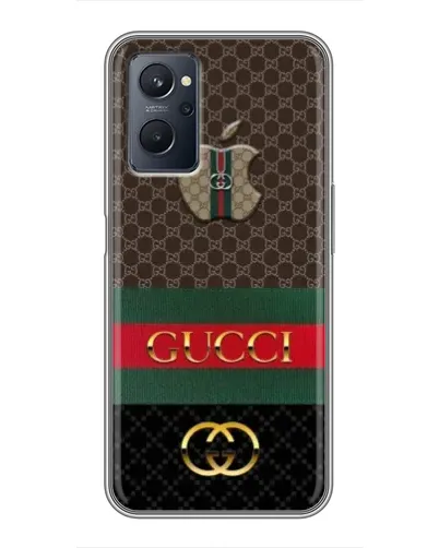 Чехол для Realme 9i с картинкой «Gucci — брендированный десерт»