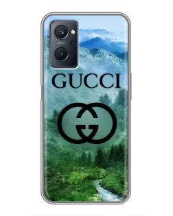 Чохол для Realme 9i з картинкою «Gucci — гірський пейзаж»