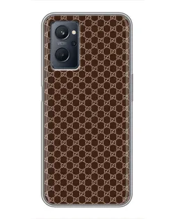 Чохол для Realme 9i з картинкою «Gucci — шоколадна сітка»