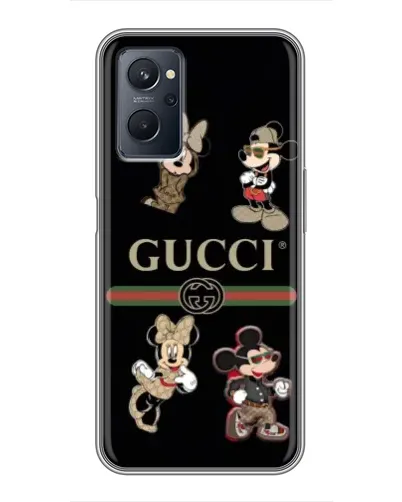 Чехол для Realme 9i с картинкой «Gucci — герои Disney и монограмма» Чехол для Realme 9i с картинкой «Gucci — герои Disney и монограмма»