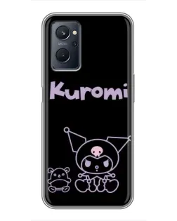Чохол для Realme 9i з картинкою «Kuromi — чорний мінімалізм» Чохол для Realme 9i з картинкою «Kuromi — чорний мінімалізм»