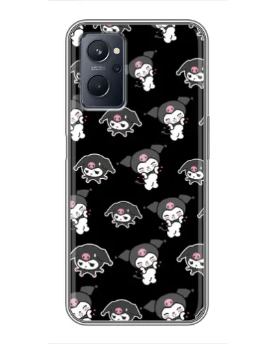Чехол для Realme 9i с картинкой «Черный паттерн Kuromi» Чехол для Realme 9i с картинкой «Черный паттерн Kuromi»