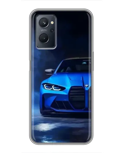 Чехол для Realme 9i с картинкой «Голубая BMW M4» Чехол для Realme 9i с картинкой «Голубая BMW M4»