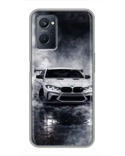 Чохол для Realme 9i з картинкою «BMW крізь туман»