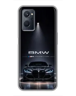 Чохол для Realme 9i з картинкою «BMW крізь нічне місто»