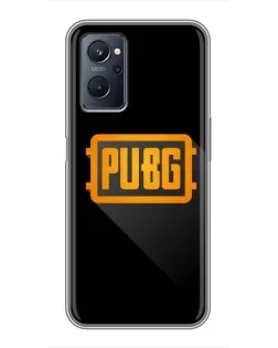 Чехол для Realme 9i с картинкой «PUBG — рамка лого»