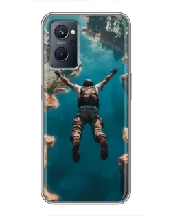 Чехол для Realme 9i с картинкой «PUBG — свободное падение»