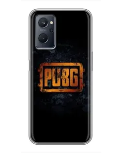 Чехол для Realme 9i с картинкой «PUBG — золотой логотип»