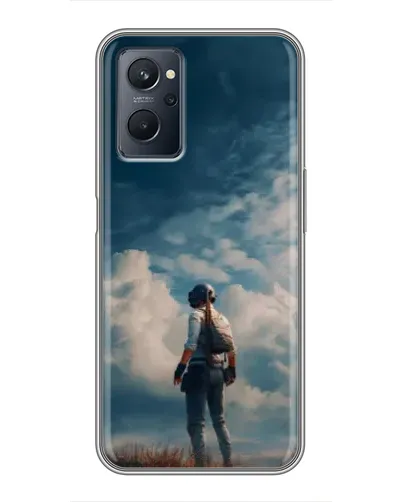 Чехол для Realme 9i с картинкой «Герой PUBG на скале» Чехол для Realme 9i с картинкой «Герой PUBG на скале»