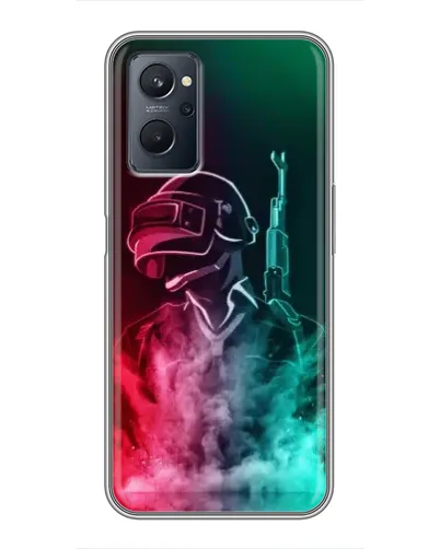 Чехол для Realme 9i с картинкой «PUBG — огненный воин» Чехол для Realme 9i с картинкой «PUBG — огненный воин»