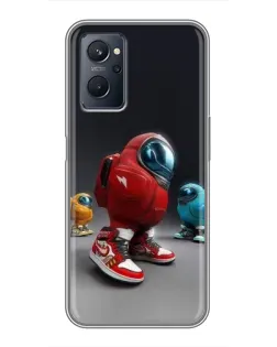 Чехол для Realme 9i с картинкой «Among Us — 3D стиль» Чехол для Realme 9i с картинкой «Among Us — 3D стиль»