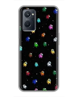 Чехол для Realme 9i с картинкой «Экипаж Among Us» Чехол для Realme 9i с картинкой «Экипаж Among Us»