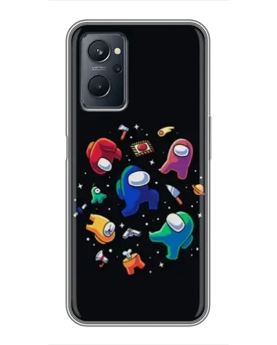 Чехол для Realme 9i с картинкой «Among Us космос»