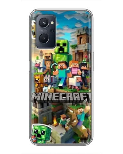 Чехол для Realme 9i с картинкой «Замок Minecraft»