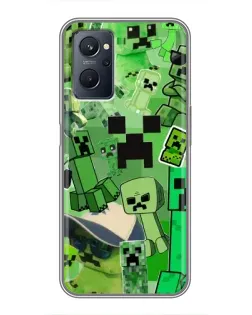 Чехол для Realme 9i с картинкой «Криперы Minecraft» Чехол для Realme 9i с картинкой «Криперы Minecraft»