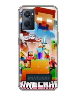 Чехол для Realme 9i с картинкой «Minecraft герои игры» Чехол для Realme 9i с картинкой «Minecraft герои игры»