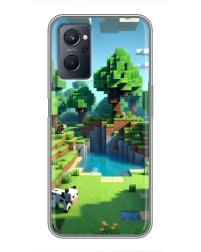 Чехол для Realme 9i с картинкой «Minecraft летний день»