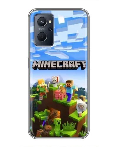 Чехол для Realme 9i с картинкой «Minecraft классический мир»