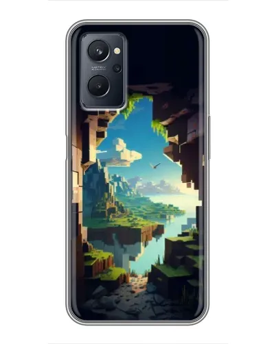 Чехол для Realme 9i с картинкой «Вид из пещеры»