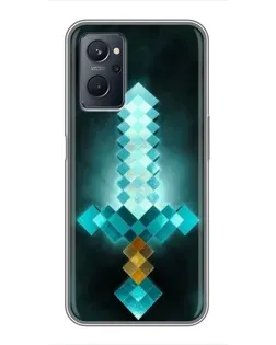 Чохол для Realme 9i з картинкою «Алмазний меч неон» Чохол для Realme 9i з картинкою «Алмазний меч неон»