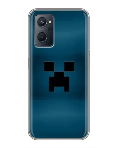 Чехол для Realme 9i с картинкой «Крипер текстура»