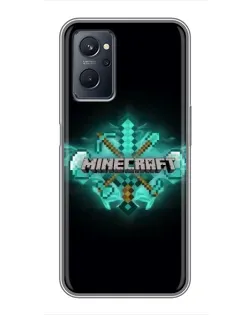 Чохол для Realme 9i з картинкою «Minecraft Diamond лого» Чохол для Realme 9i з картинкою «Minecraft Diamond лого»