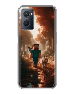 Чохол для Realme 9i з картинкою «Стів у лісі» Чохол для Realme 9i з картинкою «Стів у лісі»