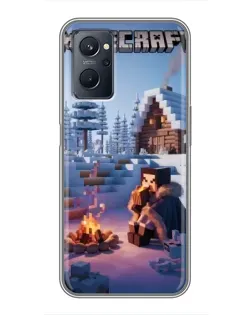 Чохол для Realme 9i з картинкою «Зимовий Minecraft» Чохол для Realme 9i з картинкою «Зимовий Minecraft»