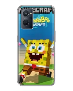 Чохол для Realme 9i з картинкою «Губка Боб Minecraft» Чохол для Realme 9i з картинкою «Губка Боб Minecraft»