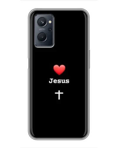 Чехол для Realme 9i с картинкой «Сердце - Jesus» Чехол для Realme 9i с картинкой «Сердце - Jesus»