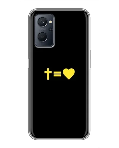 Чехол для Realme 9i с картинкой «Сердце и Крест» Чехол для Realme 9i с картинкой «Сердце и Крест»