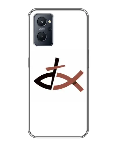Чехол для Realme 9i с картинкой «Рыба и крест» Чехол для Realme 9i с картинкой «Рыба и крест»