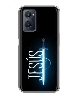 Чехол для Realme 9i с картинкой «Меч Духа Jesus»