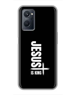 Чехол для Realme 9i с картинкой «Вертикаль веры Jesus»