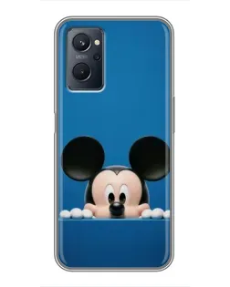 Чехол для Realme 9i с картинкой «Микки выглядывает» Чехол для Realme 9i с картинкой «Микки выглядывает»