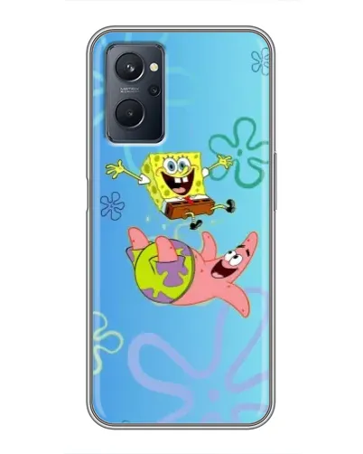 Чехол для Realme 9i с картинкой «Спанч Боб и Патрик»