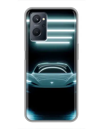 Чехол для Realme 9i с картинкой «Tesla в неоне» Чехол для Realme 9i с картинкой «Tesla в неоне»